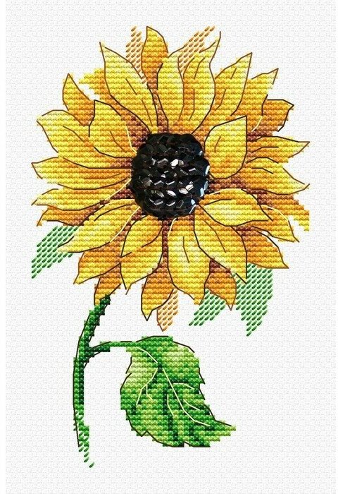 М. П. Студия Набор для вышивания «Цветок солнца», 15 × 10 см