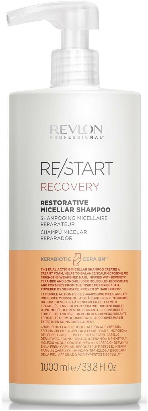 Шампунь REVLON Мицеллярный для поврежденных волос Restorative Micellar Shampoo, 1000 мл