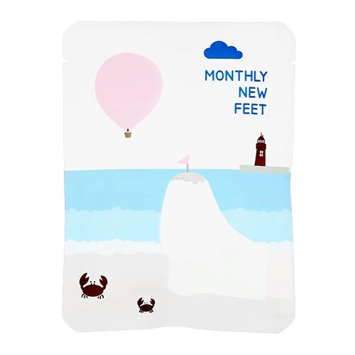 PACKAGE Носочки-пилинг Monthly new feet, 25 г уход за ногами pack age пилинг для ног monthly new feet отшелушивающий