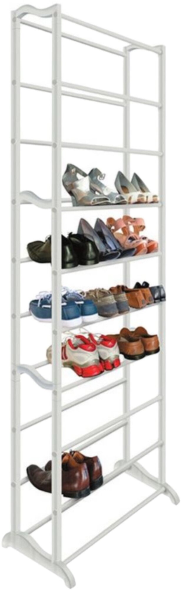 Полка обувница для обуви белая 10 полок+Авторский магнит AlexShoping на холодильник - фотография № 3