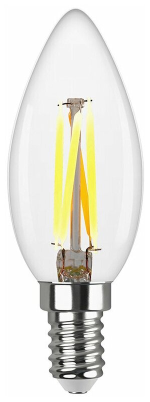Лампа светодиодная E14 7 Вт 4000К свеча С37 220 В