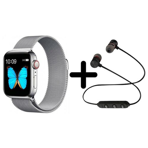 Умные часы BandRate Smart SX1818SSWB-SET1 с беспроводными наушниками тонометром шагомером 643500₽