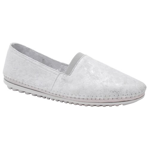 фото Слипоны (женские) aerobics 6363.001 silver белый 39