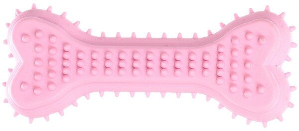 Игрушка для собаки «Baby-Косточка» 14*6см цвет розовый Ultramarine - фотография № 2