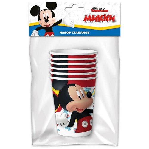 Набор бумажных стаканов ND Play Mickey Mouse 3D, 250 мл 6 штук