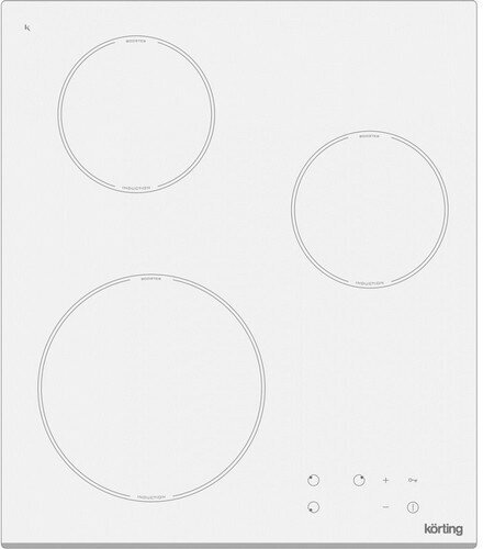 Встраиваемые электрические панели Korting/ Индукционная, 5x45x51 см, Стеклокерамика, ширина 45см, сенсорное управление Multi Touch, 3 индукционные зоны нагрева, режим Booster, таймер, индикация остато - фотография № 11