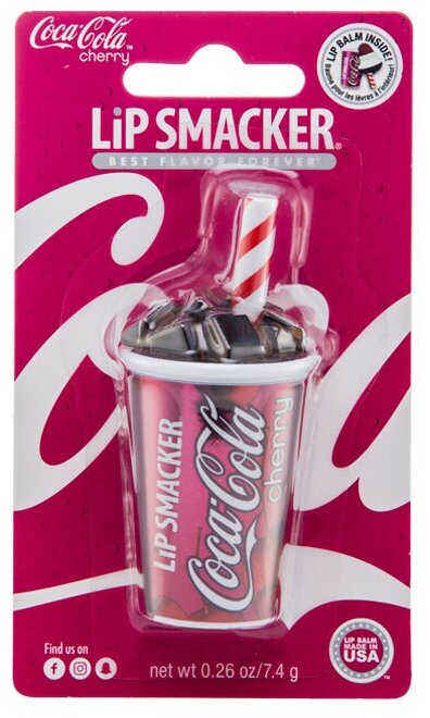Бальзам для губ Lip smacker (Липсмайкер) с ароматом coca-cola cherry 7,4г Markwins Beauty Brands CN - фото №3