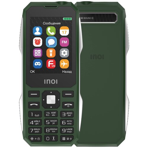 Телефон INOI 244Z, 2 SIM, хаки