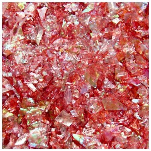 Глиттер для творчества 45 гр Слюда коралловая 18х12 см 332₽