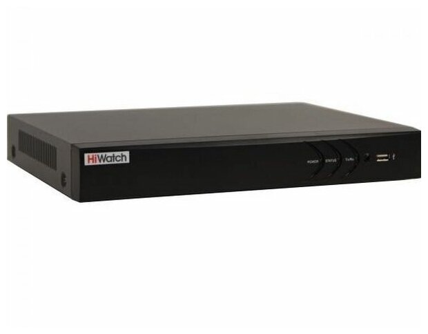 Пентаплексный гибридный 16-канальный 4К видеорегистратор HiWatch DS-H216QP с поддержкой PoC