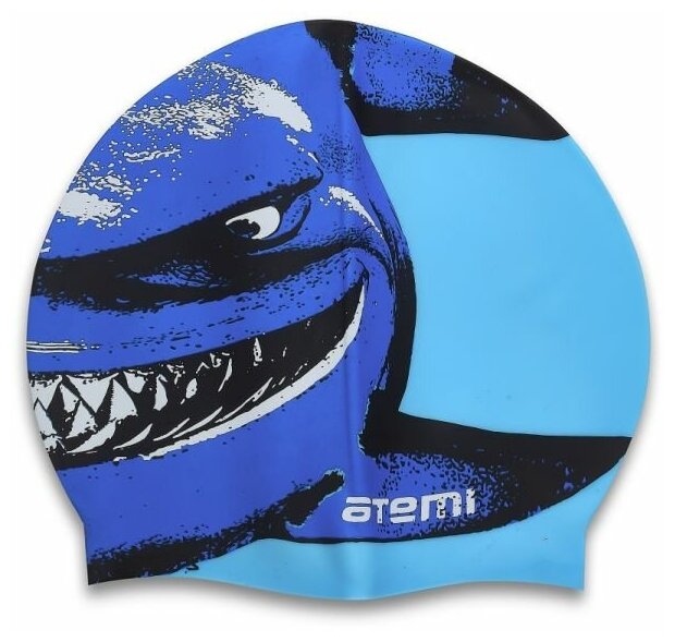 Шапочка для плавания Atemi PSC301 детск. силикон голубой (PSC301BE) - фото №5