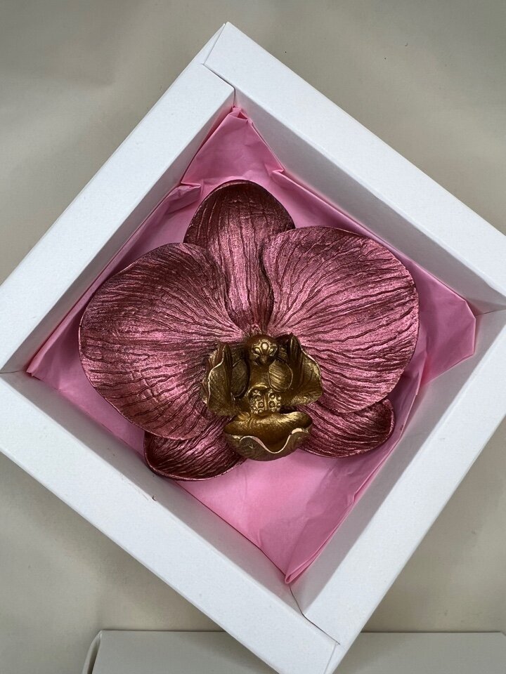 Шоколадная фигурка "Орхидея" - фотография № 1