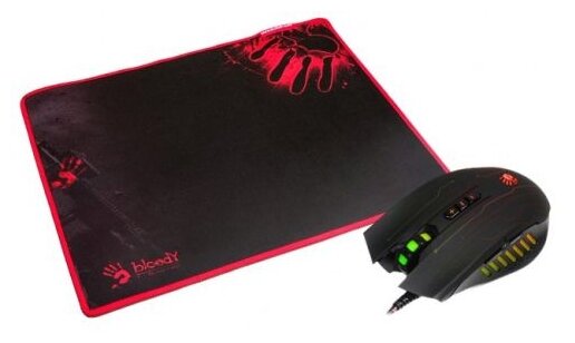 Мышь A4 Bloody Q8181S черный оптическая 3200dpi USB20 игровая 8but