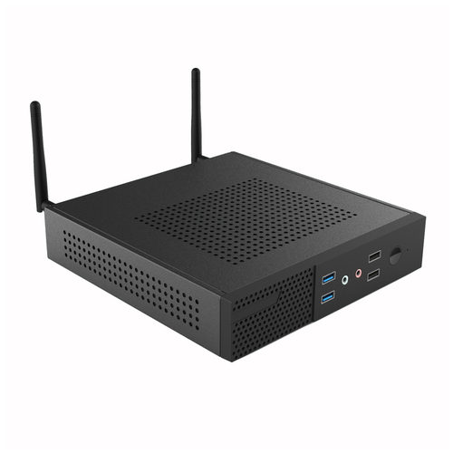 Платформа Prittec Q7 Tiny-Desktop, без процессора, Intel HD Graphics, 90 Вт, чepный