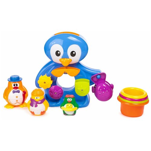 Игрушки для ванны Пингвины BabyGo на отдыхе