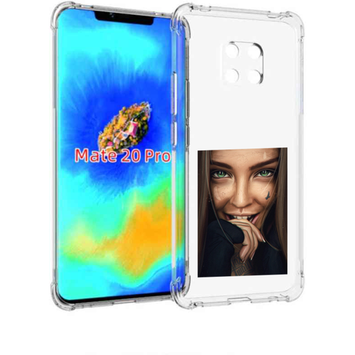 Чехол задняя панель накладка бампер MyPads девушка улыбается женский для Huawei Mate 20 Pro/Mate 20 RS 6.39