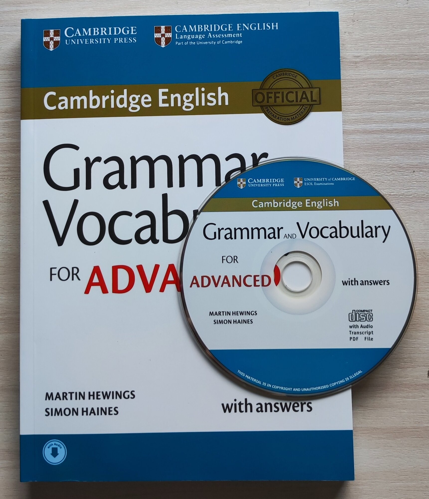 Grammar and Vocabulary for Advanced with answers, CD by Martin Hewings, Simon Haines