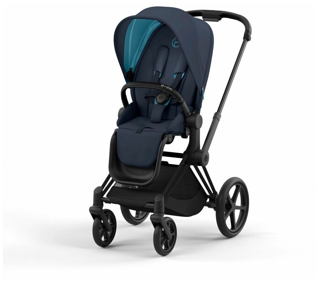 Cybex Priam IV (Nautical Blue на шасси IV Matt black)