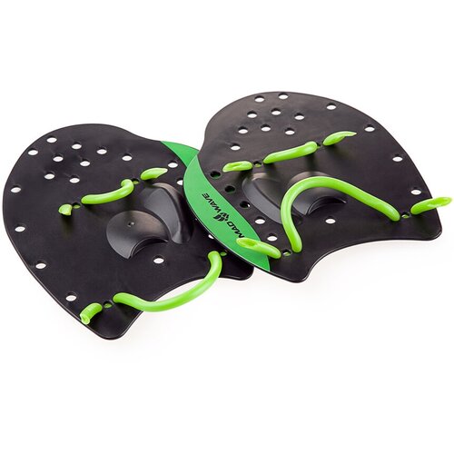 фото Лопатки mad wave, paddles pro, m, black/green m0740 02 2 00w