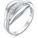 Кольцо Diamant online, серебро, 925 проба, фианит, размер 18.5