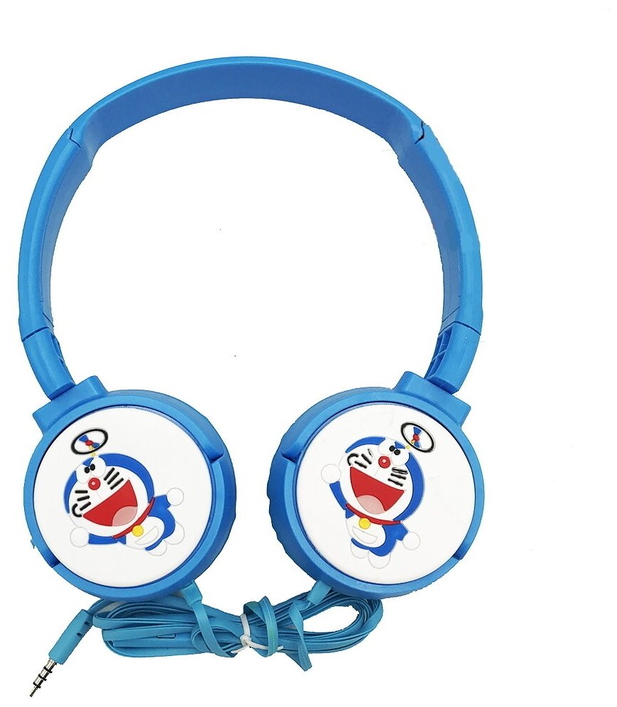 Детские проводные наушники KT-3156 Кот Doraemon