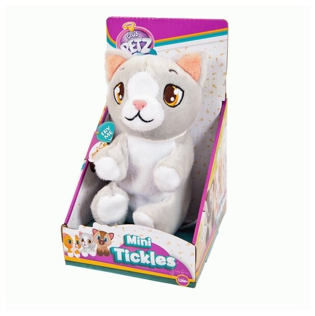 Интерактивная игрушка IMC toys Котенок, серый, со звуковыми эффектами (96783)