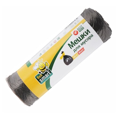 Мешки для мусора 60л, 20шт., ПНД