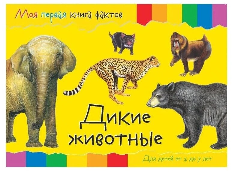 Комплект Моя первая книга фактов 2 - Дикие животные Кошки Собаки Обезьяны