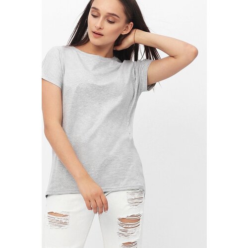 фото Футболка , размер 44, серый, серебряный россия