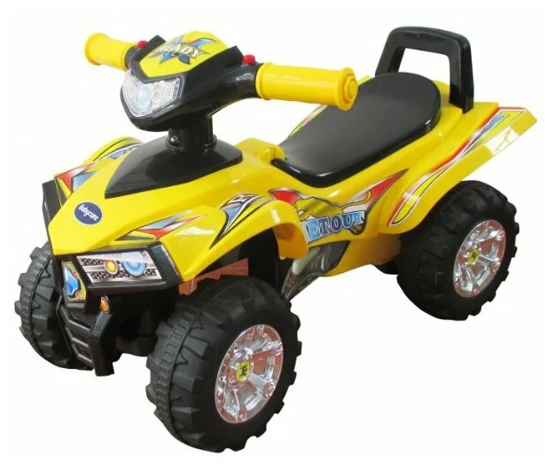 Каталка-толокар квадроцикл 4*4 "Babycare Super ATV (551)" со светом, звуком (желтый)