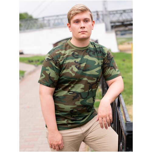 Футболка, размер 46, хаки