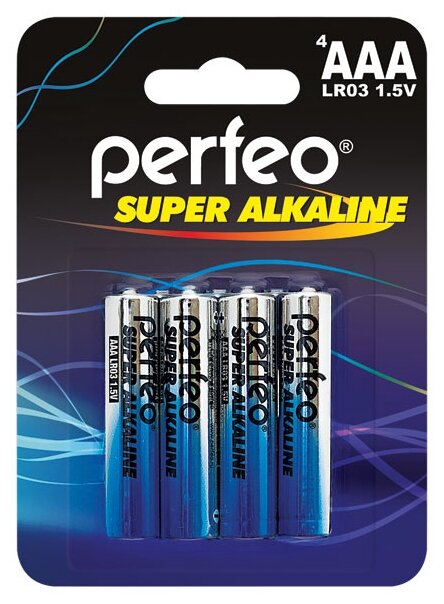 Батарейки Perfeo LR03/4BL Super Alkaline