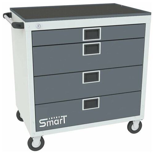 Тележка инструментальная SMART 4М с лотком SMART М на колесах,815х740х500