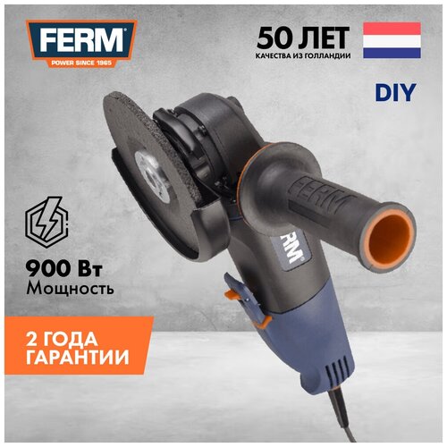 УШМ Ferm AGM1061S, 125 мм углошлифовальная машина ferm agm1061s 125 мм 900 вт