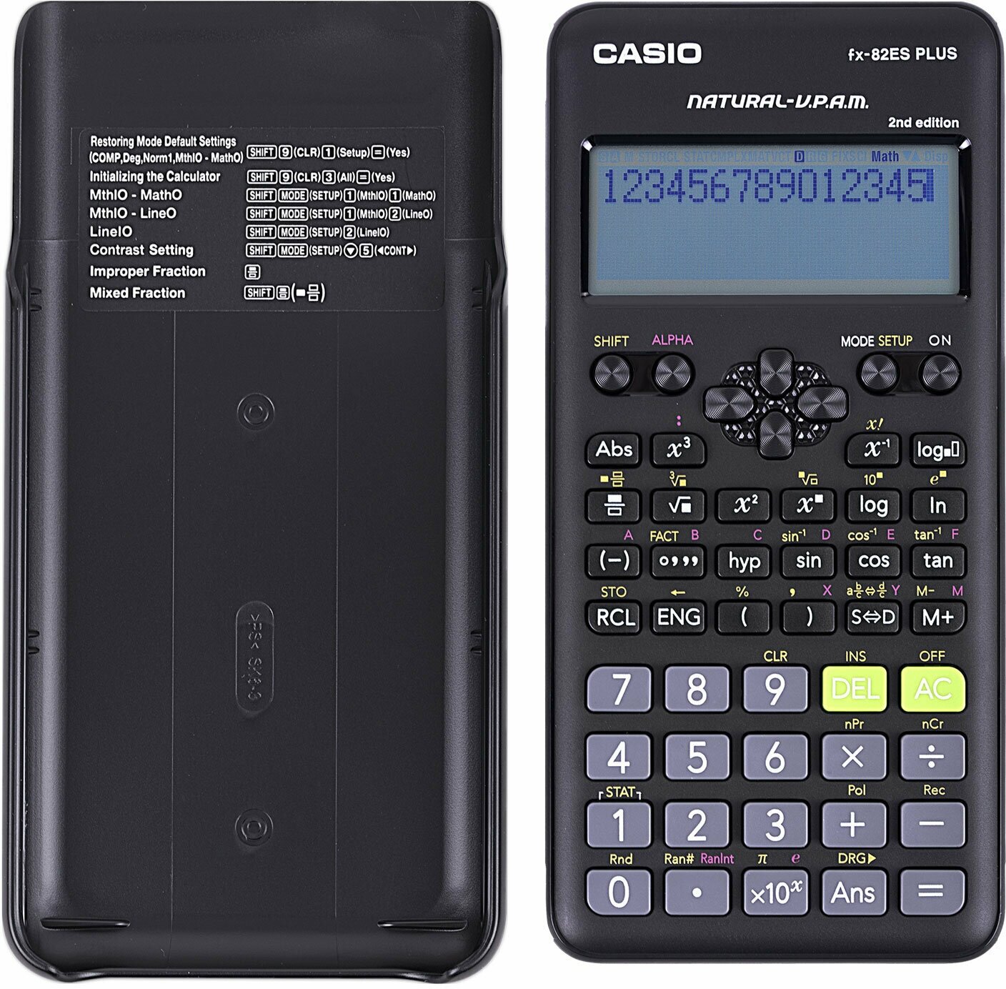 Калькулятор научный Casio FX-82ESPLUS-2-WETD черный - фото №2