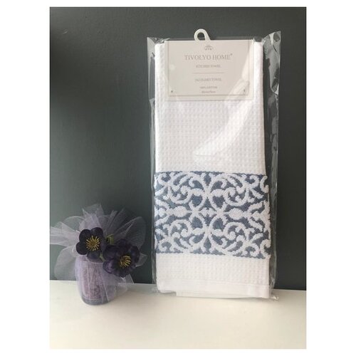 фото Tivolyo home ares кухонное полотенце голубой