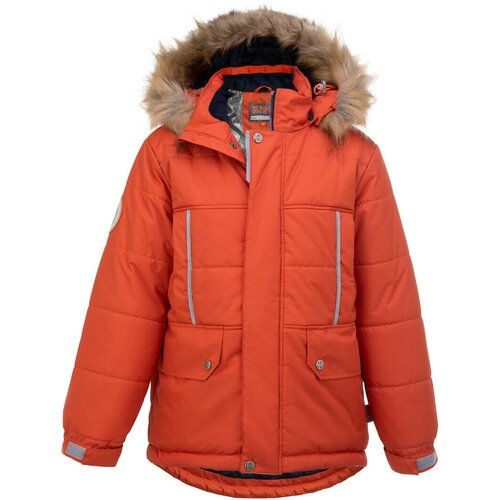 Куртка KISU зимняя, утепленная, водонепроницаемость, мембрана, размер 164, белый