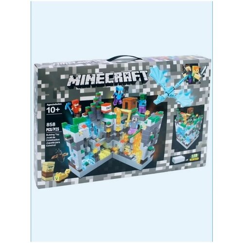 Конструктор Майнкрафт с LED подсветкой конструктор minecraft my world lb608 серая крепость 488 дет конструктор майнкрафт с led подсветкой