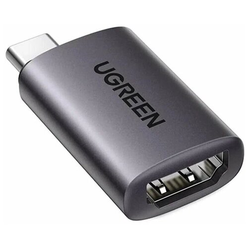 Переходник UGREEN US320 (70450) Type C (M) to HDMI (F) (4K@60Hz) Space Gray onvian usb c to hdmi adapter 4k 2k cable type c hdmi for macbook samsung galaxy s10 huawei mate p20 pro usb c hdmi adapter
