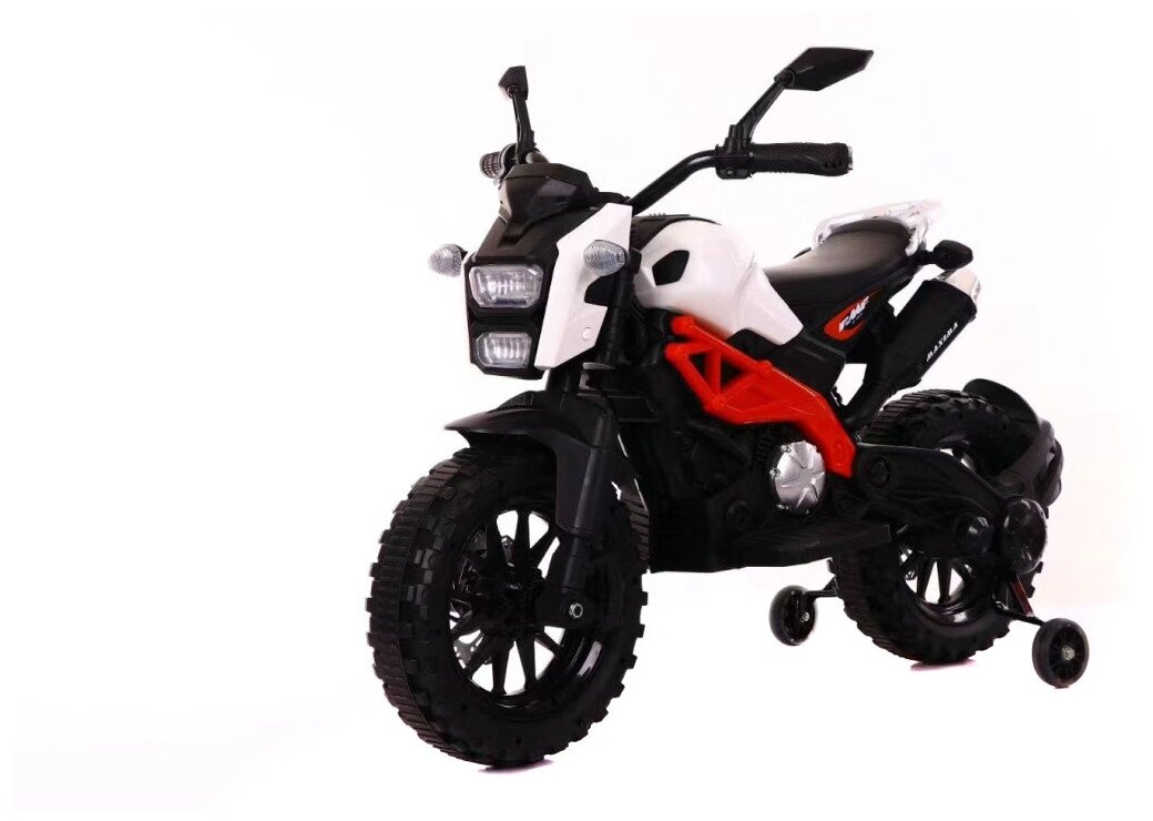 Детский электромотоцикл Harley Davidson - DLS01-WHITE-RED