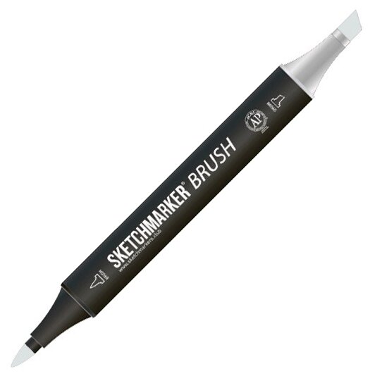 Маркер Sketchmarker Brush двухсторонний на спирт.основе цв.SG8 Простой серый 8