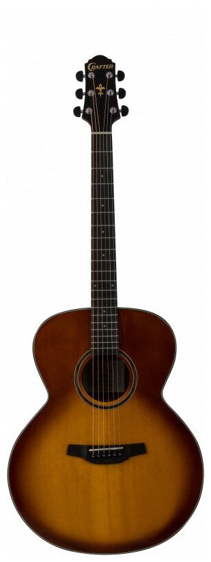 CRAFTER HJ-250/BRS акустическая гитара формы Джамбо, цвет коричневый санберст