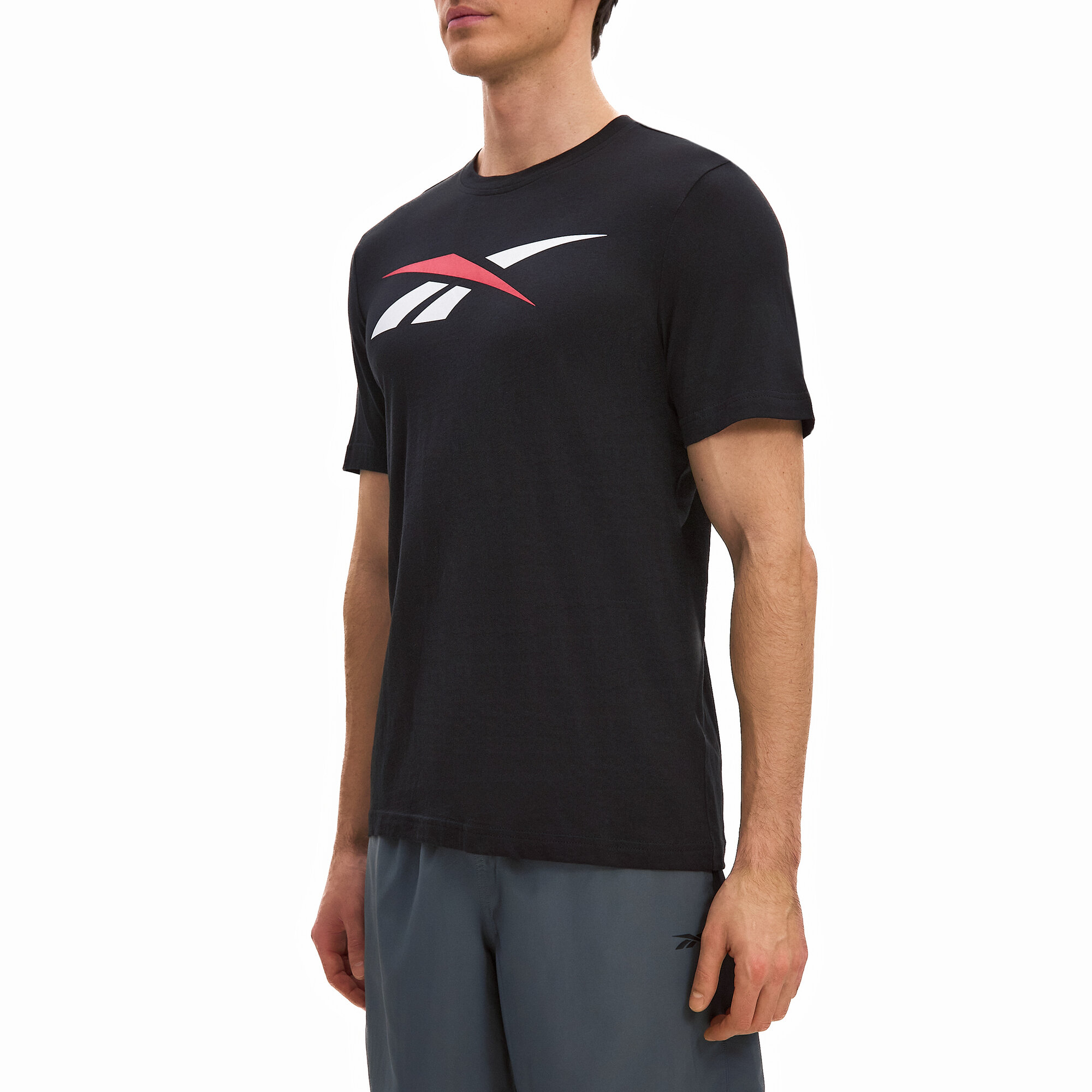 Футболка Reebok GS VECTOR TEE, размер XXL INT, черный/белый/красный — фото 1