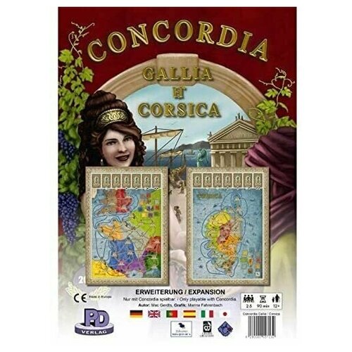 Дополнение для настольной игры Rio Grande Games - Concordia: Gallia / Corsica - на английском языке