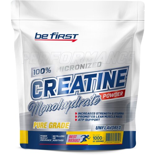 Креатин Be First Micronized Creatine Monohydrate Powder, 1000 гр. креатин be first micronized creatine monohydrate powder 1000 гр