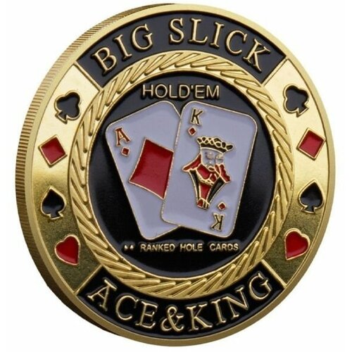Коллекционная монета "Big Slick Ace & King" / Poker