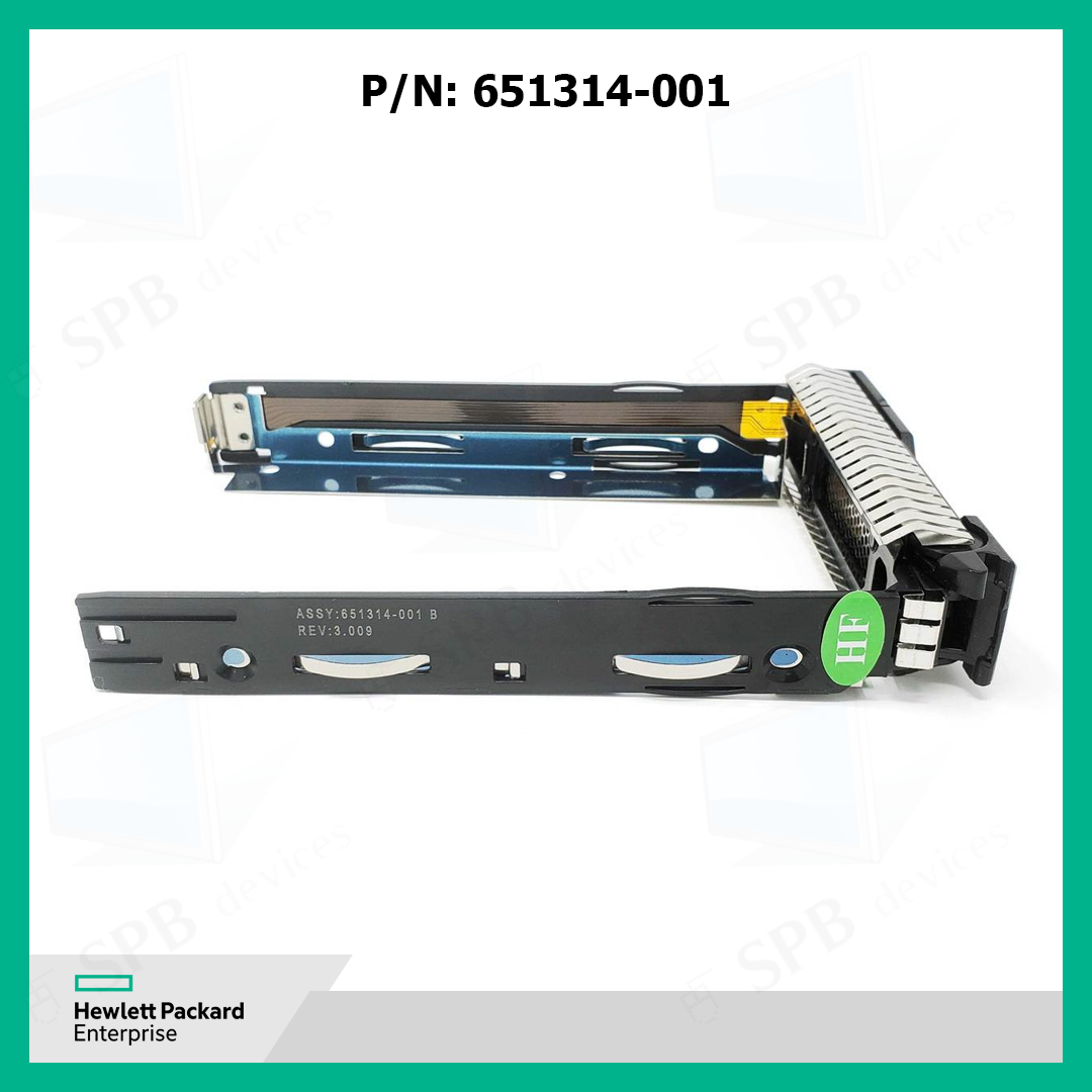 Салазки для жестких дисков HP Gen8 , Gen9, Gen10 серверов 3.5 дюймов SATA SAS Hard Drive Tray Caddy , 651314-001, 651320-001