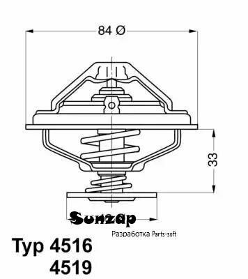 WAHLER 4516.85D Термостат [с прокл.] [85°C]