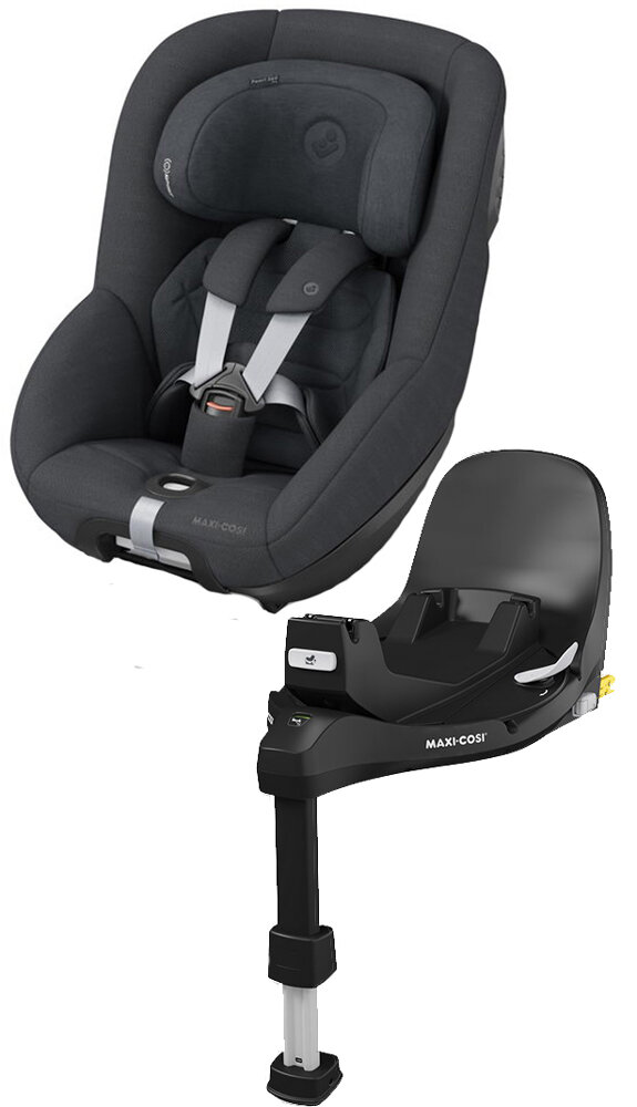 Maxi-Cosi Pearl 360 Pro Next с базой isofix FamilyFix 360 Pro (Authentic Graphite)