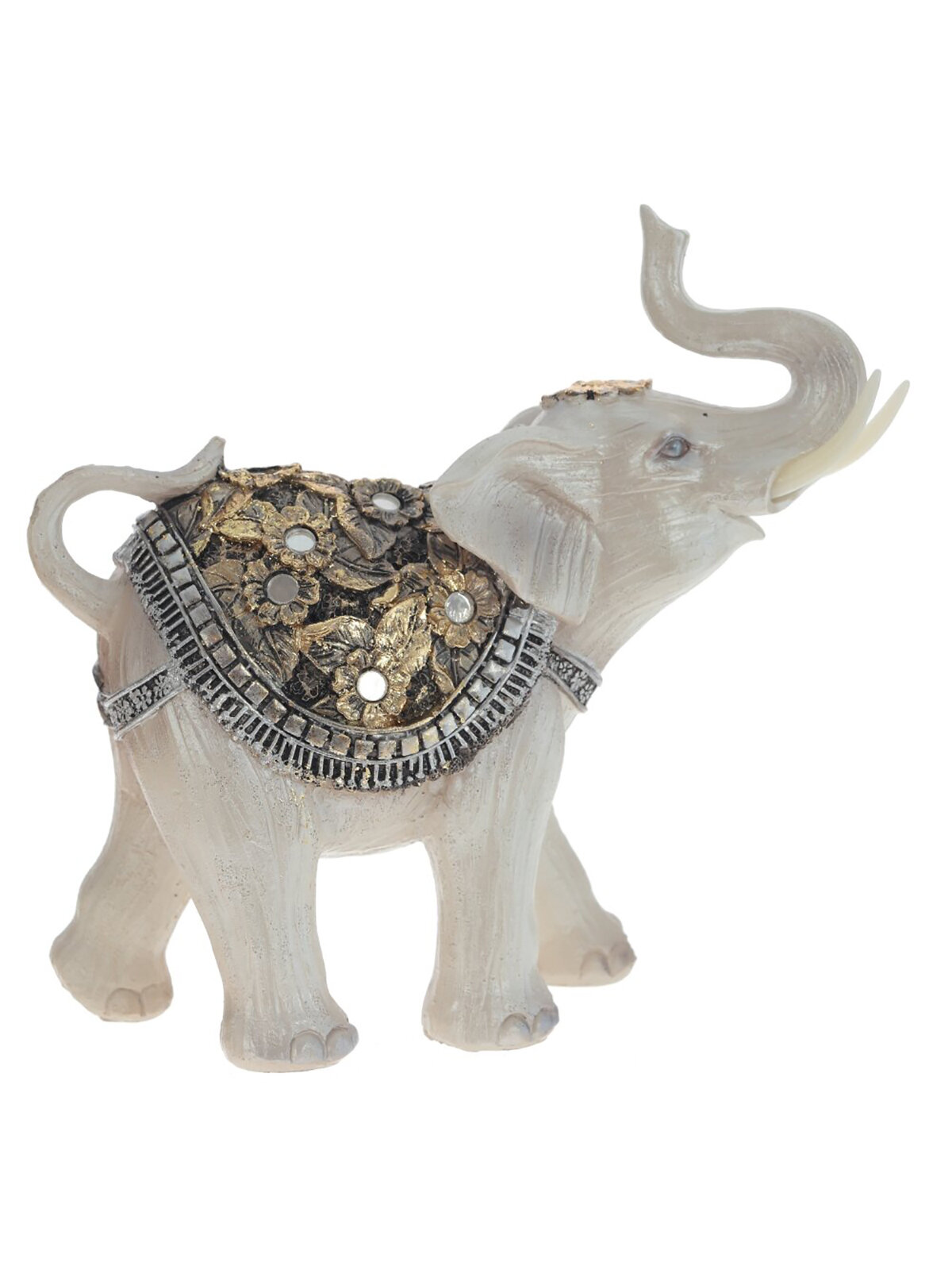 фото Фигурка декоративная Remecoclub Слон из полимера, 17x18x8 см